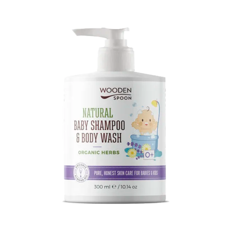 Wooden Spoon Naturalny szampon & żel do kąpieli 300ml BIO ziołowy